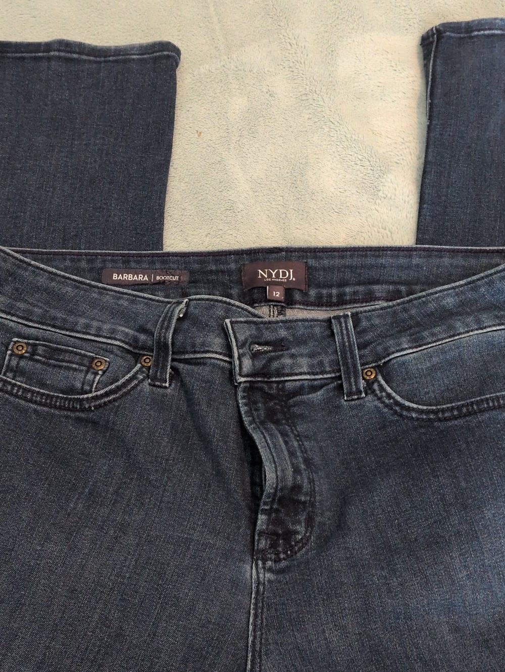 NYDJ Barbara Boot Cut Jeans in Dark Indigo